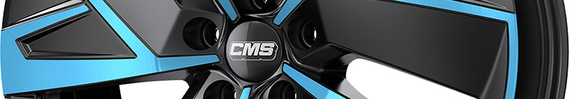 CMS C32 Noir poli bleu
