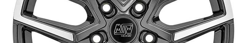 MSW 52 Anthracite brillant face polie